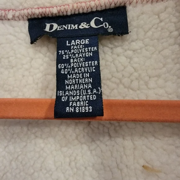 Denim&Co Women's Sherpa Lined Car Coat - Picture 4 of 4